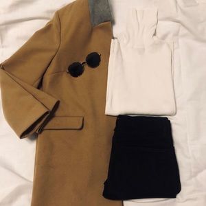 Topshop camel coat
